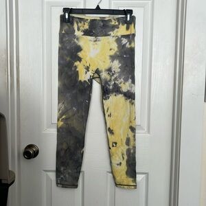 Grrrl Lemon Tie Dye CT free leggings